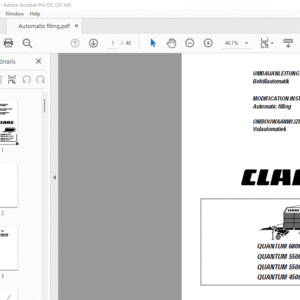 CLAAS QUANTUM 6800 S / P QUANTUM 5500 S-18 / P-18 QUANTUM 5500 S-16 / P-16 QUANTUM 4500 S / P Automatic filling MODIFICATION instructions Manual_DE_EN_FR - PDF DOWNLOAD