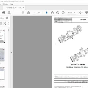 CLAAS RABA 579 Series GENERAL WORKSHOP MANUAL - PDF DOWNLOAD