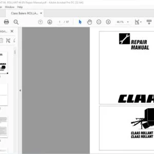 CLAAS ROLLANT 66 ROLLANT 46 Repair manual - PDF DOWNLOAD