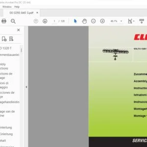CLAAS VOLTO 1320 T Assembly instructions MANUAL - PDF DOWNLOAD