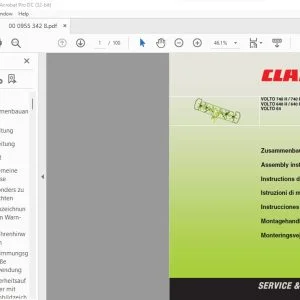 CLAAS VOLTO 740 H  740 HR VOLTO 640 H  640 HR VOLTO 64 Assembly instructions Manual - PDF DOWNLOAD