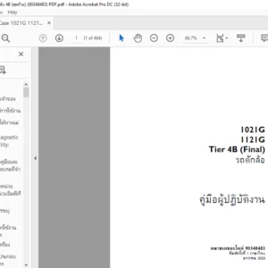 Case 1021G 1121G รถตักล้อยางระดับ 4B (สุดท้าย) (90348483) PDF