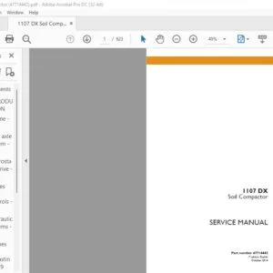 Case 1107 DX Soil Compactor Service Manual 47714442 - PDF DOWNLOAD