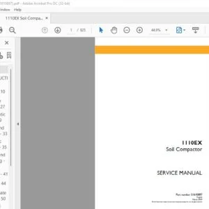 Case 1110EX Soil Compactor Service Manual PN 51610897 - PDF DOWNLOAD