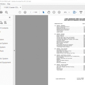 Case 1150C Crawler Service Manual - PDF DOWNLOAD