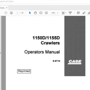 Case 1150D 1155D Crawlers Operators Manual 9-8710 - PDF DOWNLOAD