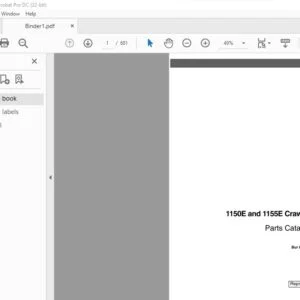 Case 1150E & 1155E Crawler Parts Catalog Manual 8-2685 - PDF DOWNLOAD