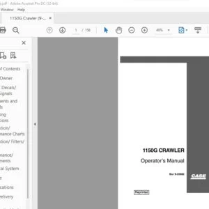 Case 1150G Crawler Operator's Manual 9-25682 - PDF DOWNLOAD