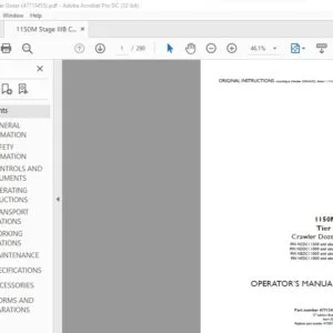 Case 1150M Tier 4 Crawler Dozer Operator's Manual 47713455 - PDF DOWNLOAD
