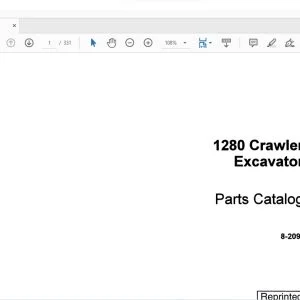 Case 1280 Crawler Excavator Parts Catalog Manual 8-2090 - PDF DOWNLOAD