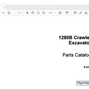 Case 1280B Crawler Excavator Parts Catalog Manual 8-2390 - PDF DOWNLOAD