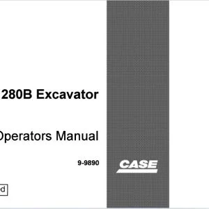 Case 1280B Excavator Operators Manual 9-9890 - PDF DOWNLOAD