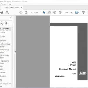 Case 1450 Dozer Operators Manual 9-4484 - PDF DOWNLOAD