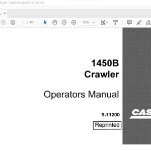 Case 1450B Crawler Dozer Operators Manual 9-11200 - PDF DOWNLOAD