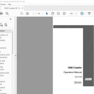 Case 1550 Crawler Operators Manual 9-11634 - PDF DOWNLOAD