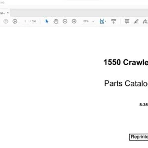 Case 1550 Crawler Parts Catalog Manual 8-3503 - PDF DOWNLOAD