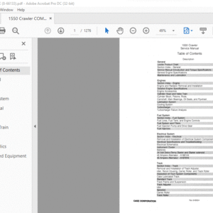 Case 1550 Crawler Service Manual - PDF DOWNLOAD
