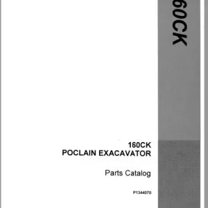 Case 160CK Poclain Excavator Parts Catalog Manual P1344070 - PDF DOWNLOAD