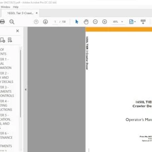 Case 1650L TIER 3 Crawler Dozer Operators Manual 84272825 - PDF DOWNLOAD