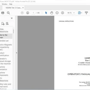 Case 1650M Tier 2 Crawler Dozer Operator's Manual 48147737 - PDF DOWNLOAD