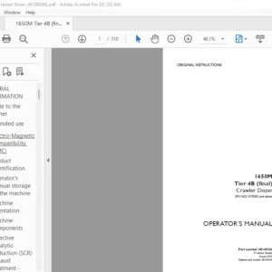 Case 1650M Tier 4B (final) Crawler Dozer Operator's Manual 48149266 - PDF DOWNLOAD