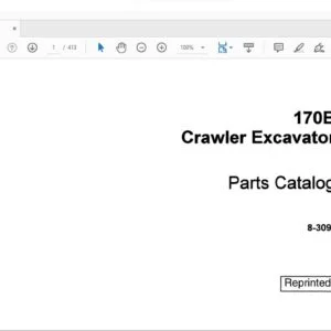 Case 170B Crawler Excavator Parts Catalog Manual 8-3092 - PDF DOWNLOAD