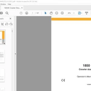 Case 1850K Crawler Dozer Operator's Manual 6-32261 - PDF DOWNLOAD