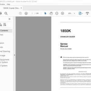 Case 1850K Crawler Dozer Service Manual - PDF DOWNLOAD