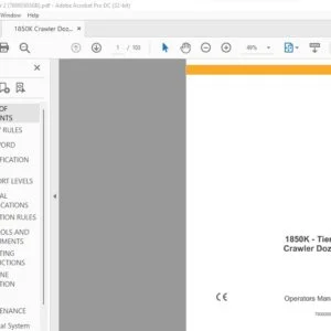 Case 1850K Tier 2 Crawler Dozer Operators Manual 76093503GB - PDF DOWNLOAD