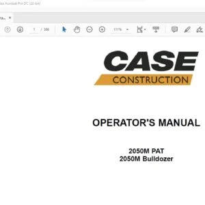 Case 2050M PAT 2050M Bulldozer Operator's Manual 48049372 - PDF DOWNLOAD
