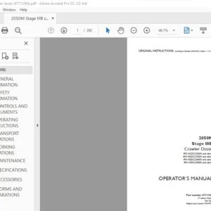 Case 2050M Stage IIIB Crawler Dozer Operator's Manual 47713584 - PDF DOWNLOAD