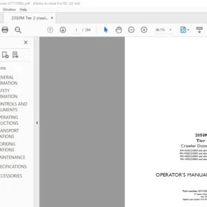 Case 2050M Tier 2 Crawler Dozer Operator's Manual 47713598 - PDF DOWNLOAD