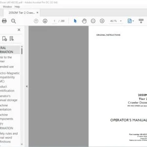 Case 2050M Tier 2 Crawler Dozer Operator's Manual 48149238 - PDF DOWNLOAD