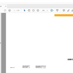 Case 220B Crawler Excavator Parts Catalog Manual 8-3104 - PDF DOWNLOAD