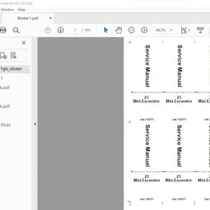 Case 23 Mini Excavator Service Manual 7-23771 - PDF DOWNLOAD