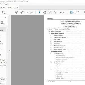 Case 28 31 35 Mini Excavator Service Manual 7-83260 - PDF DOWNLOAD