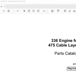 Case 336 Engine for 475 Cable Layer Parts Catalog Manual A1291 - PDF DOWNLOAD