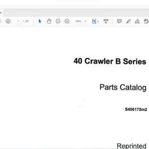 Case 40 Crawler B Series Parts Catalog Manual S406175m2 - PDF DOWNLOAD