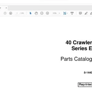 Case 40 Crawler Series E Parts Catalog Manual 8-1440 - PDF DOWNLOAD