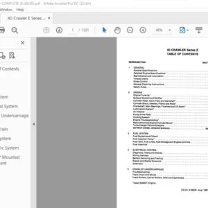Case 40 Crawler Series E Service Manual - PDF DOWNLOAD