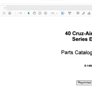 Case 40 Cruz-Air Series E Parts Catalog Manual 8-1460 - PDF DOWNLOAD