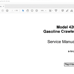 Case 420 Gasoline Crawler Service Manual 9-70121 - PDF DOWNLOAD