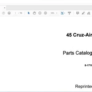 Case 45 Cruz-Air Parts Catalog Manual 8-1710 - PDF DOWNLOAD