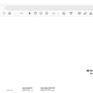 Case 45 Cruz-Air Series B Parts Catalog Manual P.1.N 6295257 & After - PDF DOWNLOAD