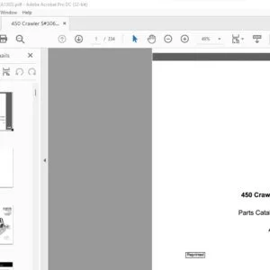 Case 450 Crawler Parts Catalog Manual A1303 - PDF DOWNLOAD