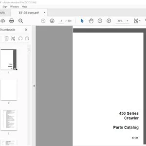 Case 450 Series Crawler Parts Catalog Manual B3125  - PDF DOWNLOAD