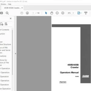 Case 450B 455B Crawler Operators Manual 9-6403 - PDF DOWNLOAD