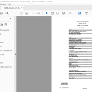 Case 450C 455C Crawler Service Manual - PDF DOWNLOAD