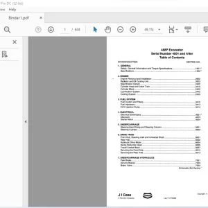 Case 488P Excavator Service Manual SN 4501 & After - PDF DOWNLOAD