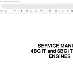Case 4BG1T & 6BG1T ISUZU Engines Service Manual - PDF DOWNLOAD